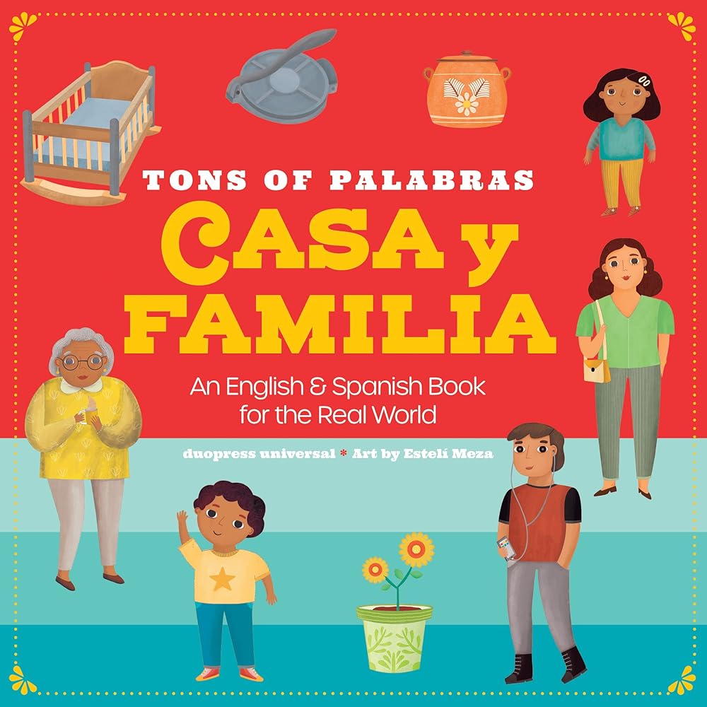 Tons of Palabras: Casa Y Familia: Help kids learn English and Spanish words around the home and family life cover image