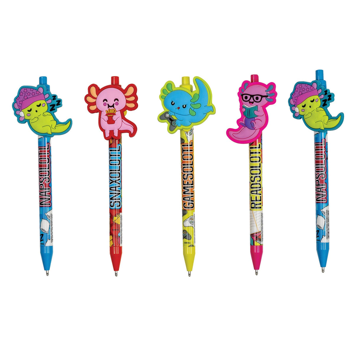 AXOLOTL CHARACTER CLIP PEN 12/TUB