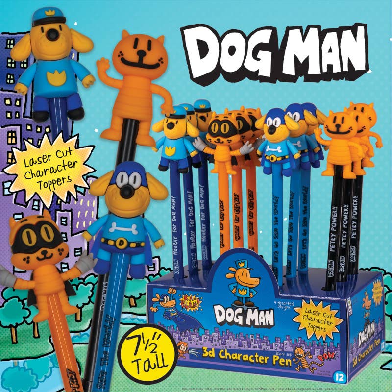Dog Man Character Pen 12/display