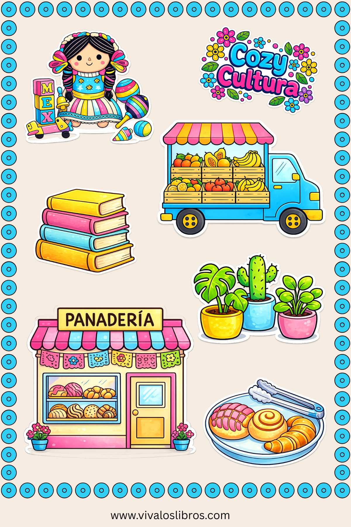 Cozy Cultura Sticker Sheet