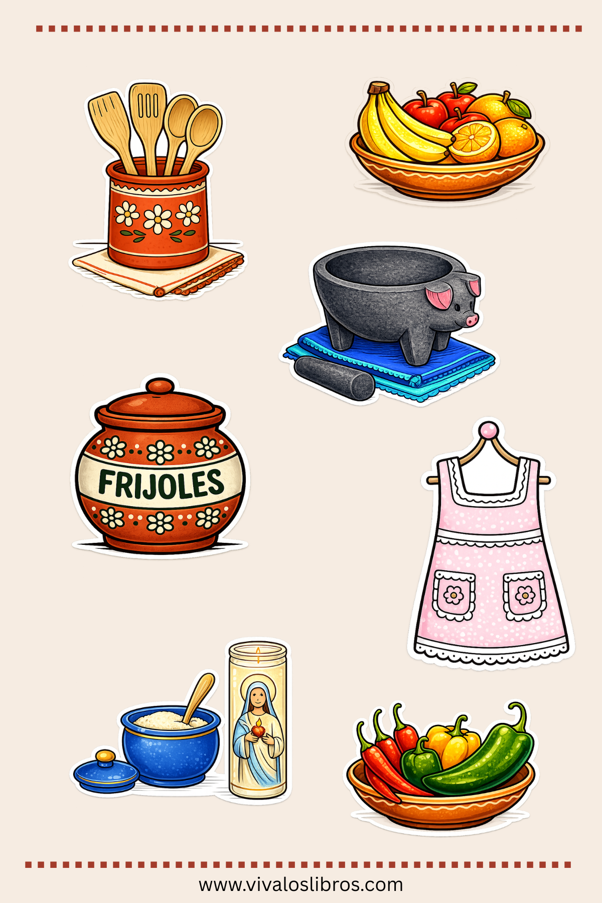 Cozy Cocina Sticker Sheet