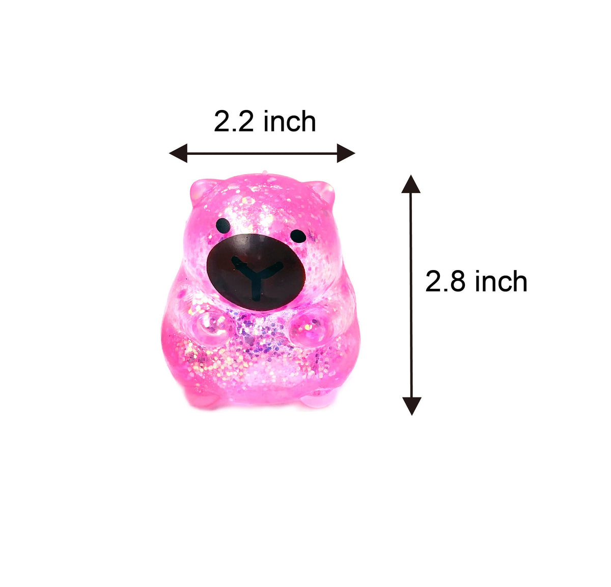 Capybara Glitter Stress Toy, Squishy Toys