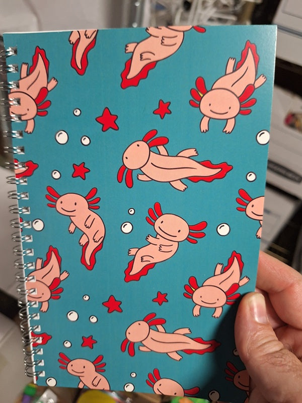 Axolotl Spiral Notebook