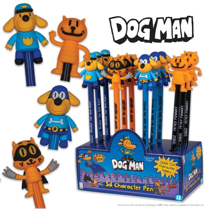 Dog Man Character Pen 12/display