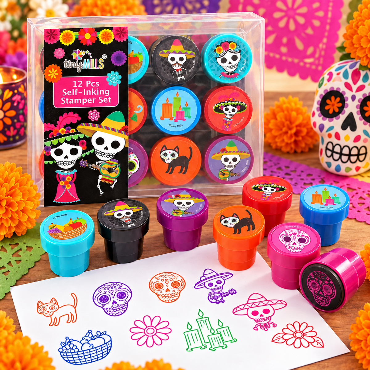 Day of the Dead Halloween Stamp Kit for Kids