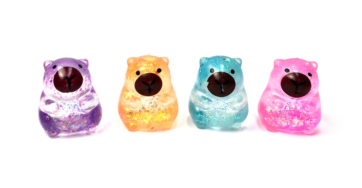 Capybara Glitter Stress Toy, Squishy Toys