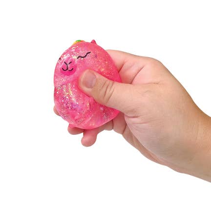 CAPYBARA GLITTER SQUEEZE TOY    12/DSP