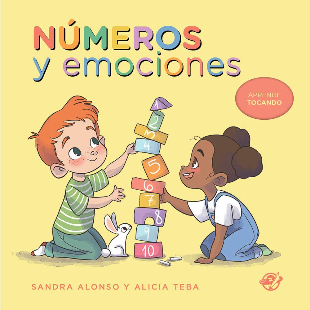 Números y Emociones: Libro de cartón: Aprende tocando con bajo relieve: 1 cover image