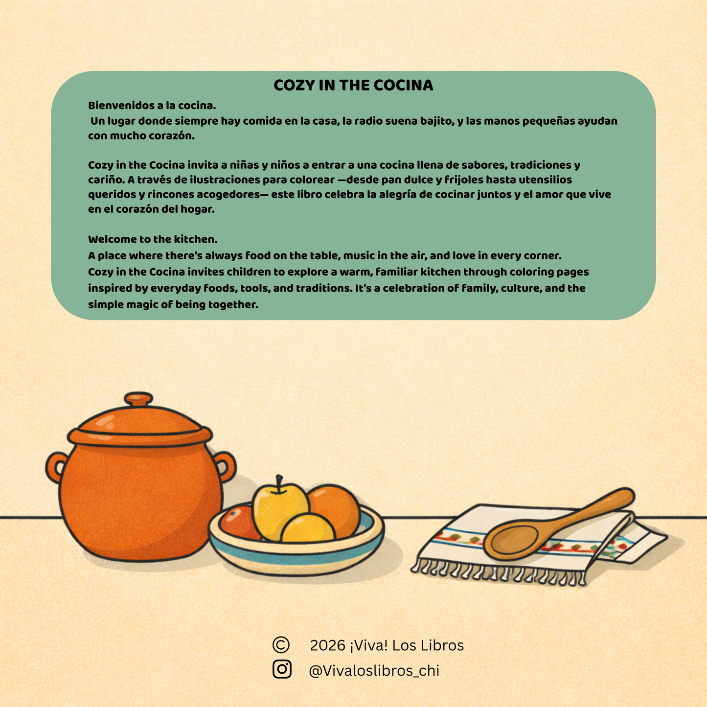 Cozy Cocina: A Coloring Book Inspired by Mexican Home Kitchens