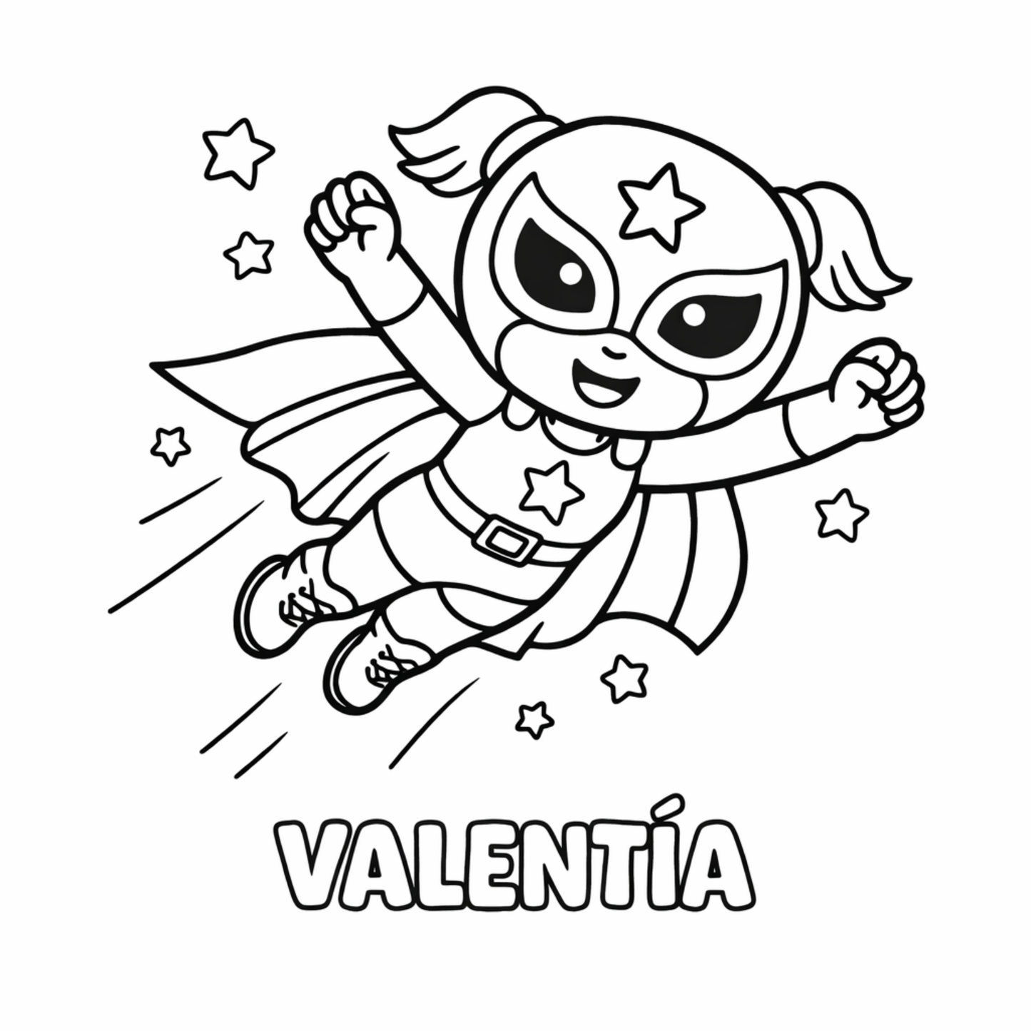 Cute Luchadores Coloring Book