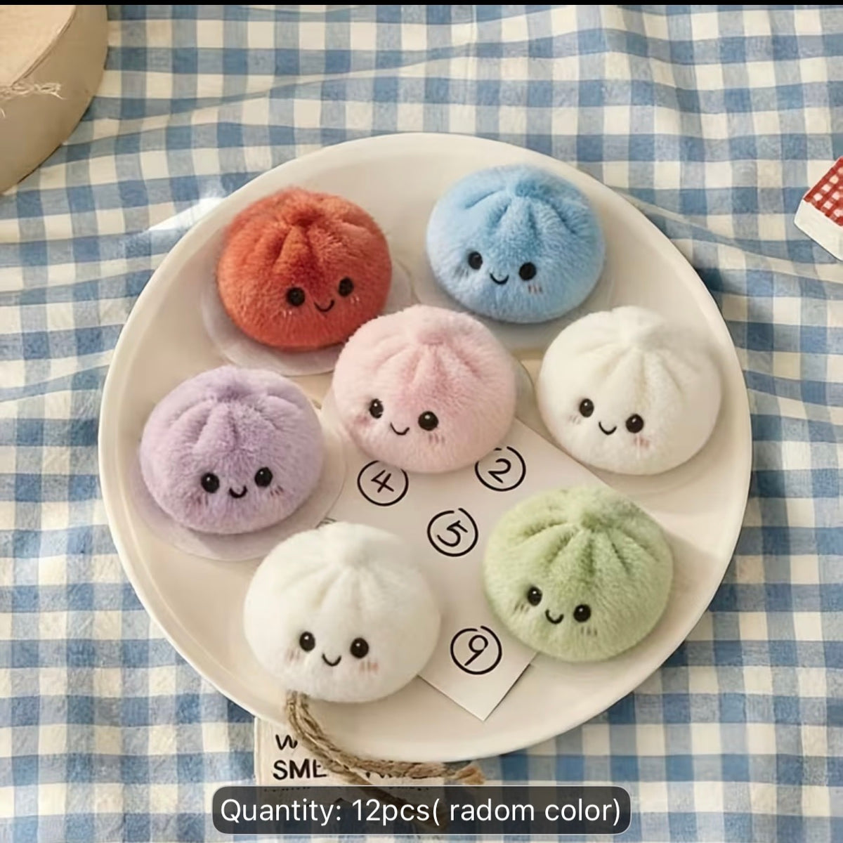 Dumpling Plush Keychain